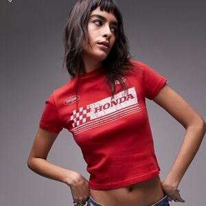 Honda Women's Red Graphic Tee